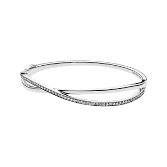 Entwined Bangle Bracelet in Sterling Silver