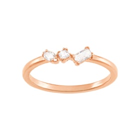Frisson Mixed Cuts Ring in Rose Gold