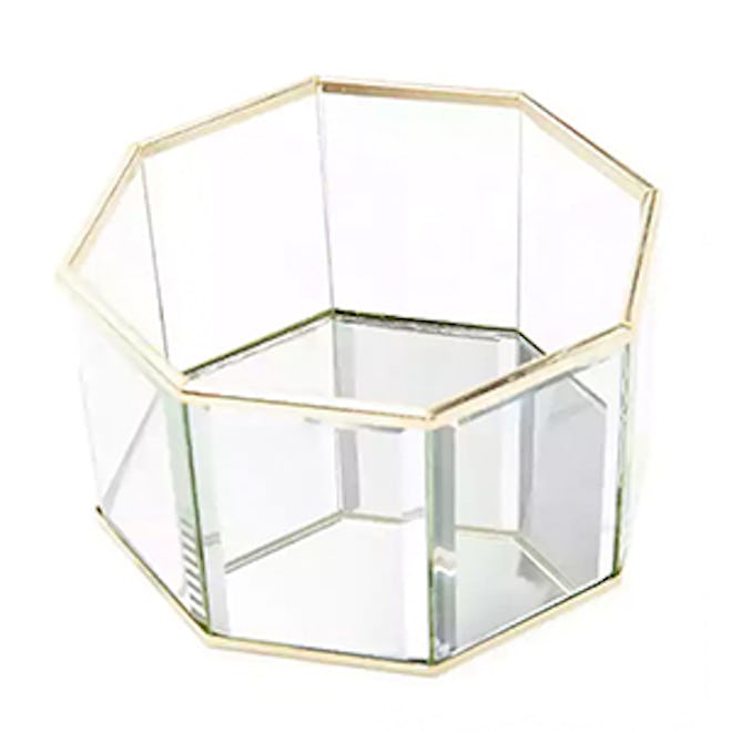 Mirrored Glass Jewelry Box