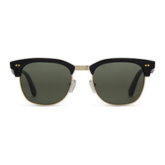 Gavin Shiny Black Polarized Sunglasses