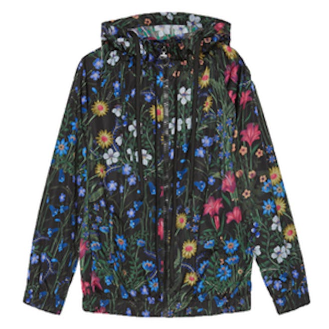 New Flora Print Nylon Jacket