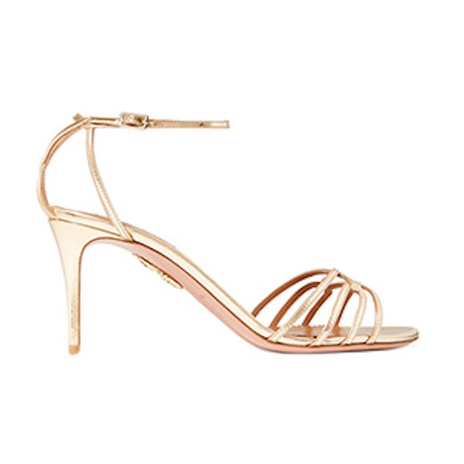 First Kiss Metallic Leather Sandals