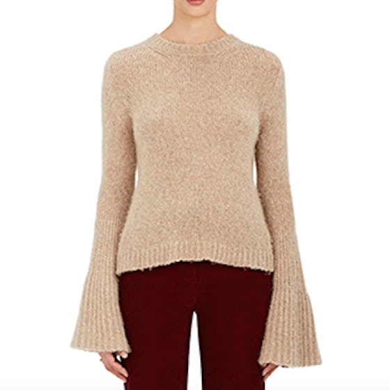 Cashmere Bell-Sleeve Sweater