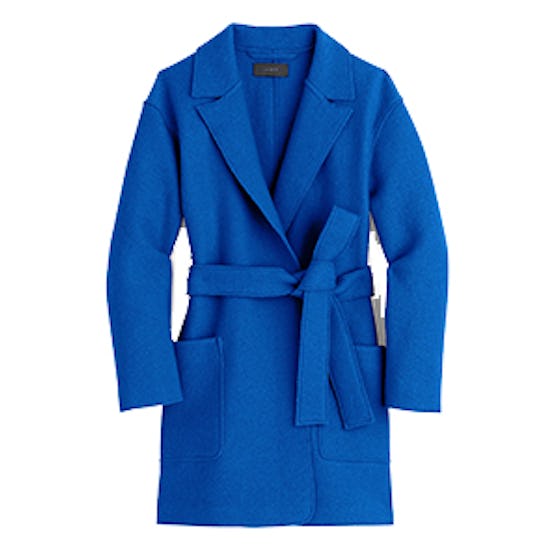 Wrap Coat in Boiled Wool