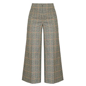 Trevi High-Rise Wide-Leg Cropped Trousers