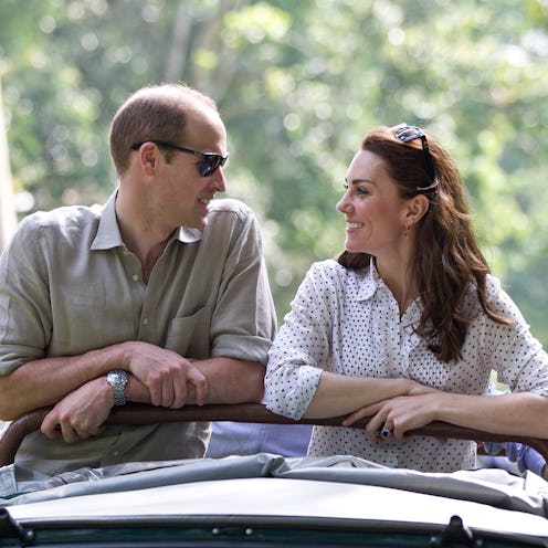 Kate Middleton and Prince William looking at each other