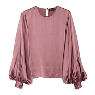 Loretta Silk Puff Sleeve Blouse