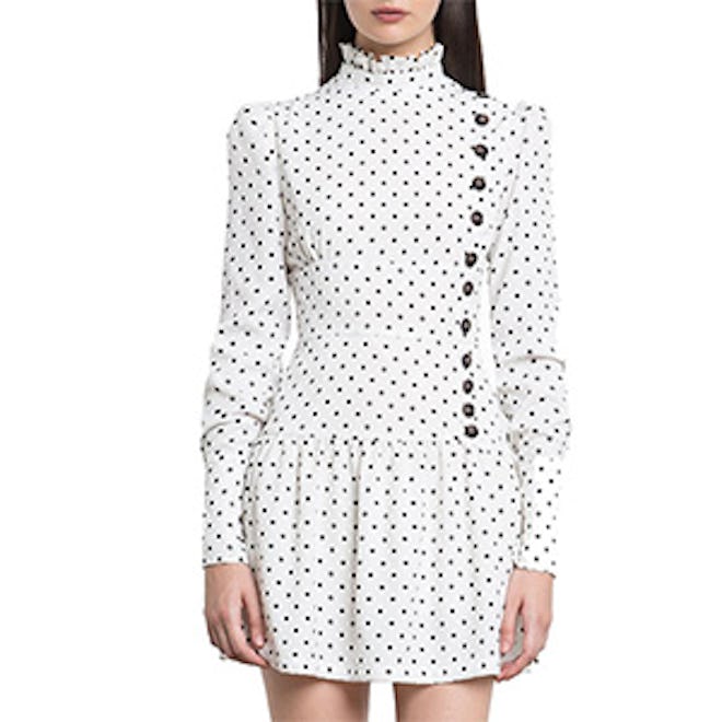 Irina Polka Dot Button Dress