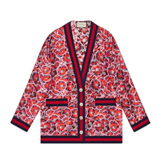 Poppy Garden Print Cardigan