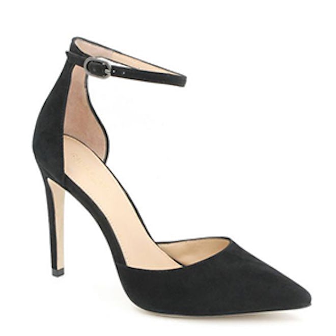 Hayworth Ankle-Strap Suede Pumps