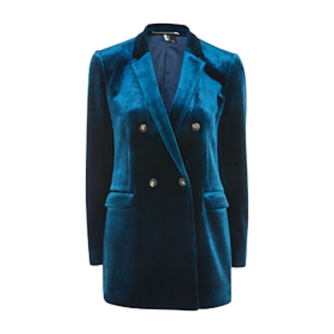 Bonded Velvet Blazer