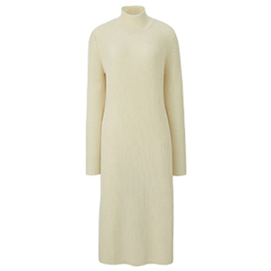 Lambswool Blend Long-Sleeve Dress