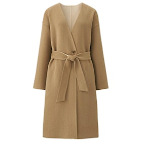 Double Face Collarless Coat