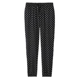 Drape Dot-Print Pants