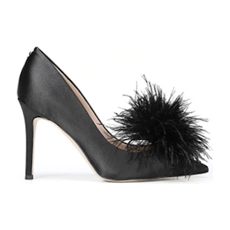 Haide Feather Pompom Pump