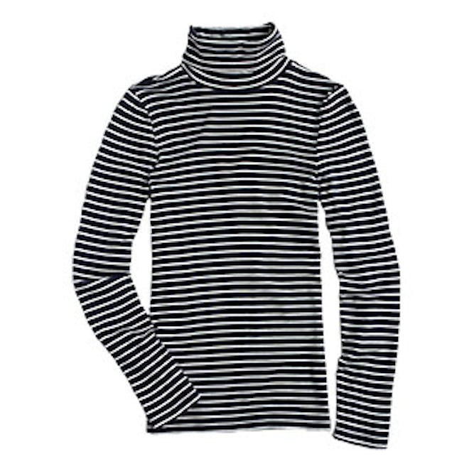 Perfect-Fit Turtleneck in Stripe