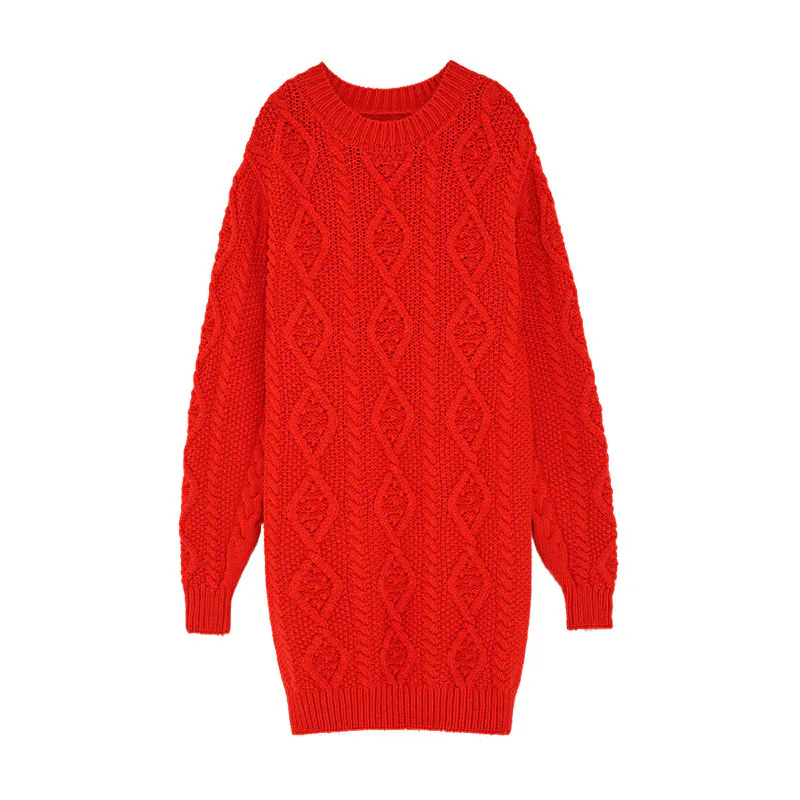 red sweater dress zara zara trafaluc sweater red crewneck ribbed