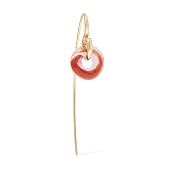 Swing Gold Vermeil And Glass Earring