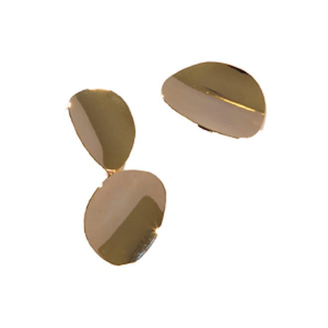 Blaisot Gold Asymmetrical Earrings