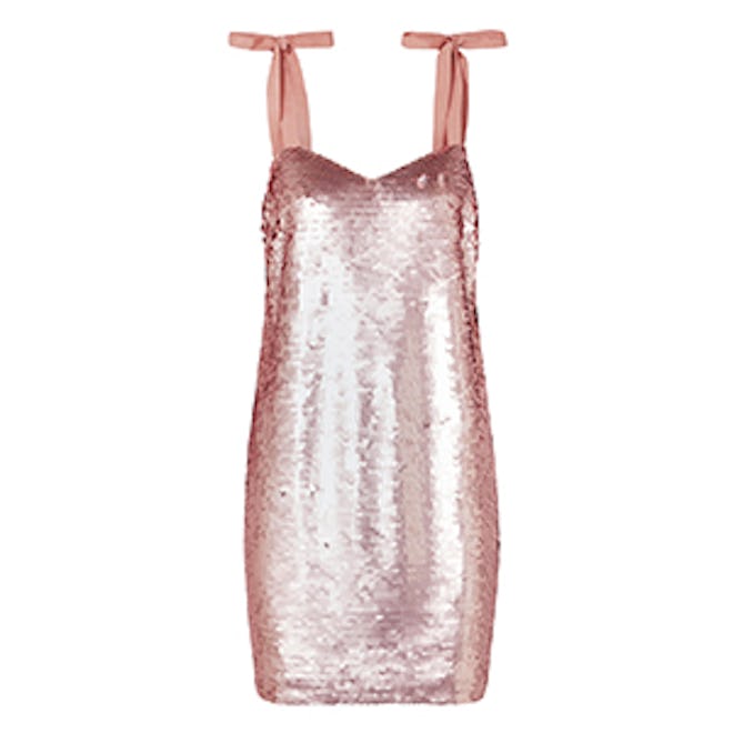 Yokners Paillette-Embellished Tulle Mini Dress