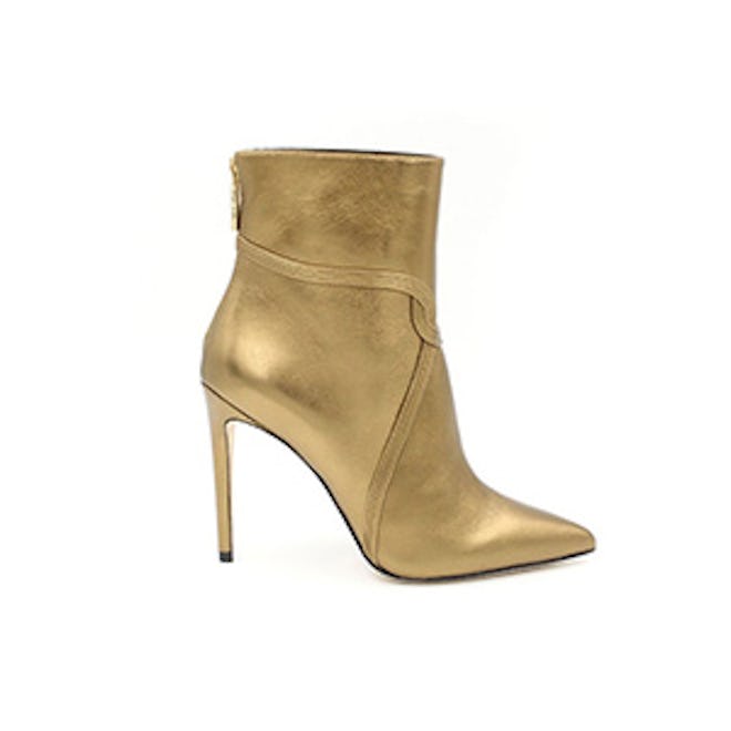 Liana Metallic Leather Stiletto Ankle Boots