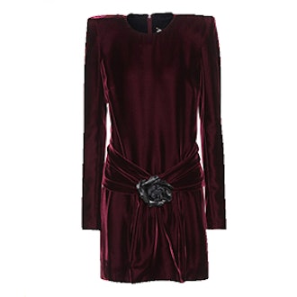Embellished Velvet Dress