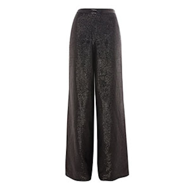 Premium Sequin Embellished Wide Leg Trousers