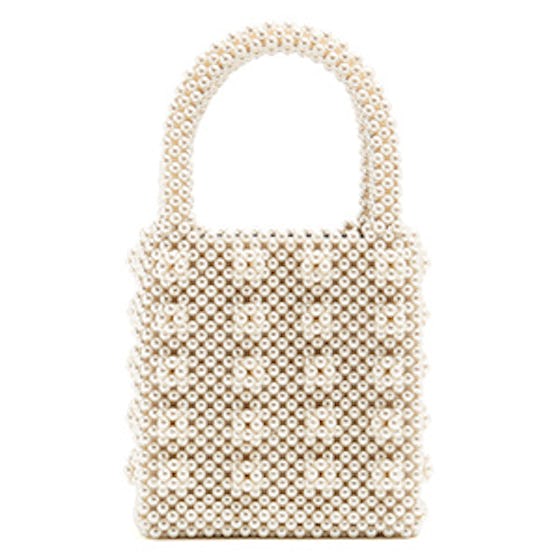 Antonia Faux-Pearl Embellished Bag