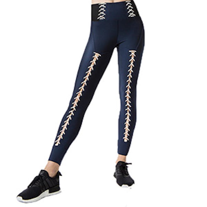 Lace Up Corset Leggings