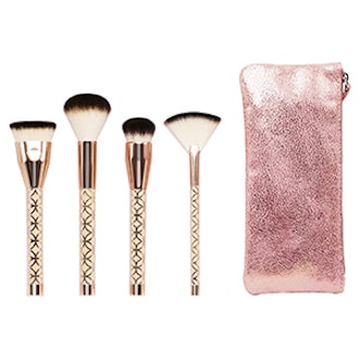 Bag And Brush Set In Rose Gold