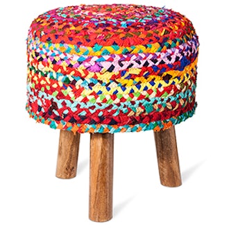 Woven Tripod Accent Stool