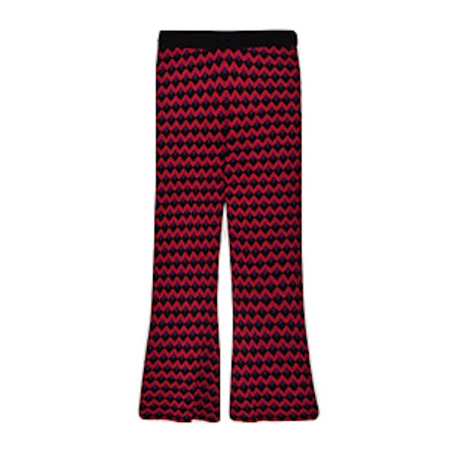 Jacquard Cropped Trousers