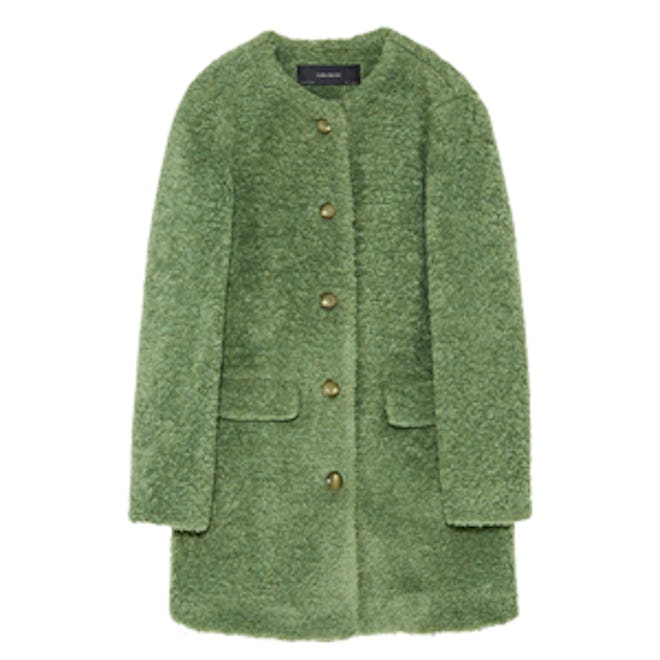 Colored Faux Fur Coat