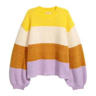 Knit Mohair-Blend Sweater