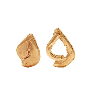 Alighieri Warrior Gold-Plated Earrings