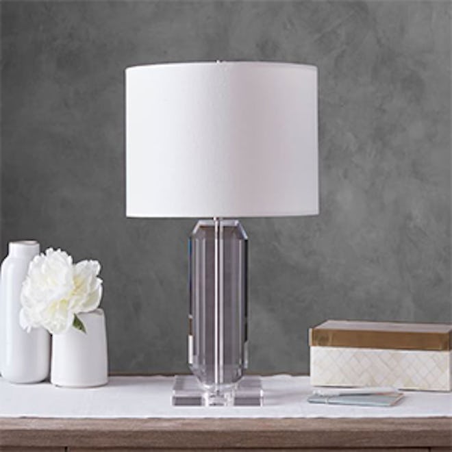BROOKLYN FACETED-CRYSTAL BEDSIDE LAMP