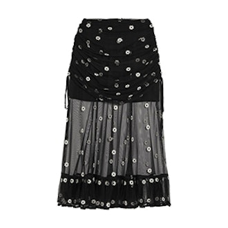 Le Lady Embroidered Tulle Skirt