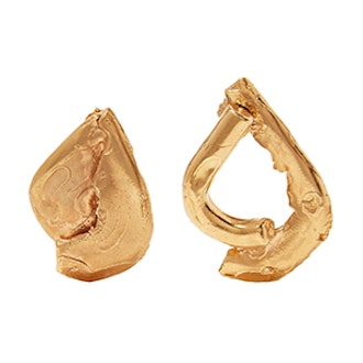 Warrior Gold-Plated Earrings