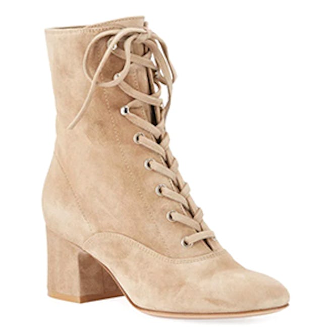 Mackay Suede Lace-Up 60mm Bootie