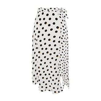 Shadow Spot Hanky Hem Skirt