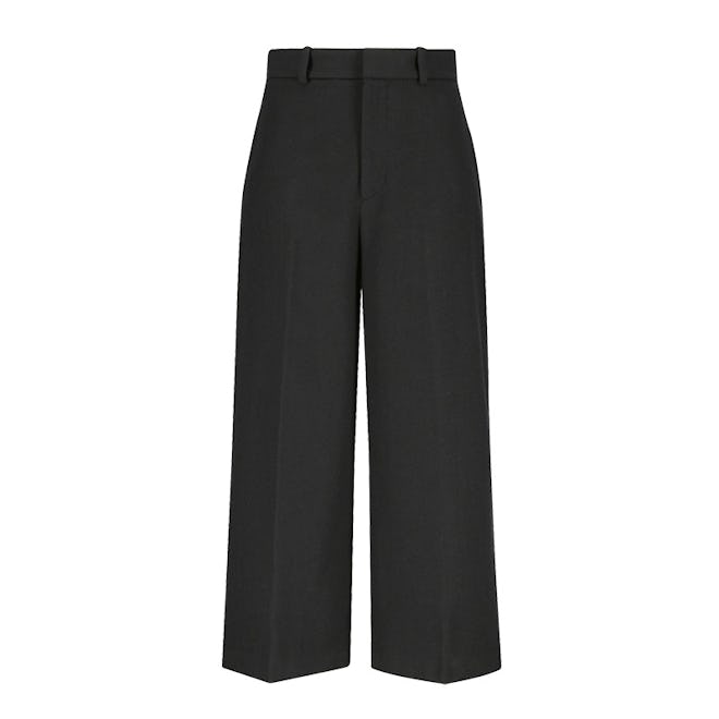 Women Wool-Blend Wide Leg Pant