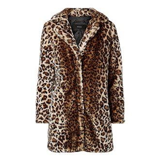 Longline Leopard Print Jacket