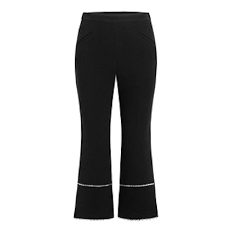 Michelle Stretch-Crepe Cropped Flare Pants