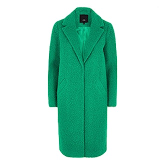 Green Boucle Coat