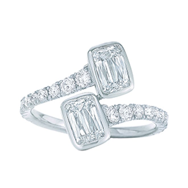 Ashoka Diamond Ring in Platinum