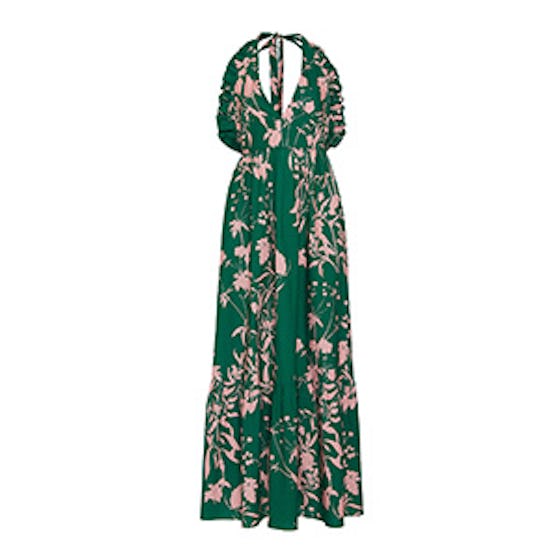 Violeta Floral-Print Cotton Gown