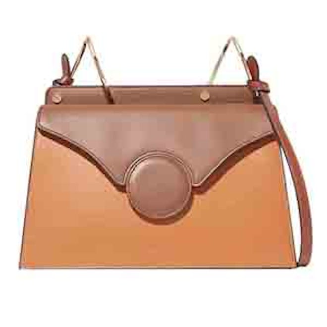 Phoebe Two-Tone Leather Shoulder Bag