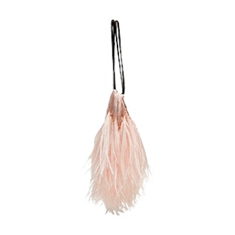 Feather Small Drawstring Necklace Pouch