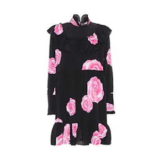Fayette Floral-Printed Silk Dress