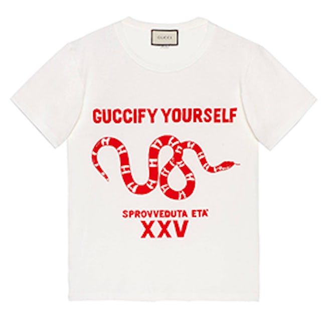 “Guccify Yourself” Print T-Shirt